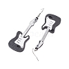 Guitar Acrylic Dangle Earrings EJEW-JE05879-02-4