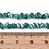 Electroplate Transparent Glass Beads Strands GLAA-N021-4mm-05-4