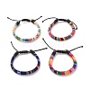 Ethnic Tribal Cloth Braided Bead Bracelet BJEW-JB07483-1