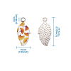 Alloy Enamel Pendants PALLOY-TAC0009-25P-E-6