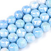 Anti-Tarnish Electroplate Glass Beads Strands X-GLAA-N010-10mm-06-1