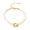 Polyester Multi-Strand Bracelets FB-CBA983F-02G-6