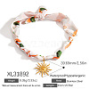 304 Stainless Steel Pendant Printed Scarf Necklaces FS-WGD2FA8-02-1