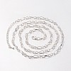 Iron Figaro Chain Necklace Making MAK-J004-24S-2