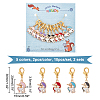 Alloy Enamel Unicorn Pendant Locking Stitch Markers HJEW-AB00053-2