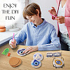 DIY Diamond Painting Evil Eye Theme Cup Mat Kits DIY-TAC0028-02-26