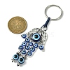 Alloy with Resin Evil Eye Charms Keychains KEYC-JKC00619-02-3