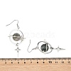 Natural Labradorite & Alloy Pendant Dangle Earrings EJEW-TA00818-01-5