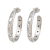 304 Stainless Steel Rhinestone Stud Earrings SA-CBA0ADC-01P-2