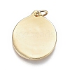 Brass Enamel Pendants X-ZIRC-F120-042G-2