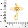 Brass Micro Pave Cubic Zirconia Pendants KK-S510-22G-3