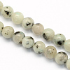 Natural Sesame Jasper/Kiwi Jasper Round Beads Strands G-S168-6mm-1