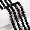 Natural Black Agate(Dyed & Heated) Beads Strands G-T138-221A-1