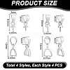 925 Sterling Silver Snap on Bails FIND-PH0021-79A-2