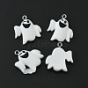 Halloween Themed Opaque Resin Pendants X-RESI-CJC0006-028C-2