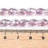 Transparent Electroplate Glass Beads Strands LS-EGLA-N013-T4mm-B02-4