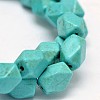 Synthetic Turquoise Cuboid Bead Strands G-M150-23-1