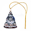 Acrylic Christmas Tree Pendant Decoration HJEW-Q010-01D-1