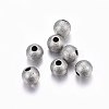 304 Stainless Steel Textured Beads X-STAS-F174-32P-B-1