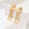 Fashionable Vintage Tassel Stud Earrings for Women OP9629-3-1