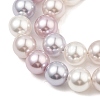 Baking Painted Pearlized Glass Pearl Round Bead Strands PEAR-H019-02C-11-3