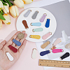 36Pcs 18 Styles PU Leather Zipper Pull Tabs FIND-ME0004-17-3