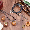 SUNNYCLUE DIY Locket Necklace Making Kit WOOD-SC0001-58A-4