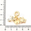 Brass Cubic Zirconia Boy & Heart & Girl European Dangle Charms KK-U048-24G-3