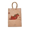 Christmas Theme Hot Stamping Rectangle Paper Bags LS-CARB-F011-02D-3