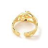 Brass Cup Peg Open Cuff Ring Settings LS-KK-G518-08G-01-3