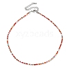 Glass Beaded Necklace NJEW-Z029-05P-1