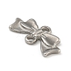 Non-Tarnish 304 Stainless Steel Bowknot Links Connector Charms STAS-N103-97P-2