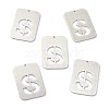 Non-Tarnish 304 Stainless Steel Pendants STAS-K216-49S-P-2