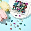 80Pcs 10 Colors Sew on Rhinestone RGLA-FS0001-17-7