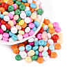 Opaque Baking Paint Glass Seed Beads SEED-N008-03A-M-1