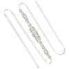 Flower Full Crystal Rhinestone Handmade Bridal Belts for Wedding Dresses AJEW-WH20006-233B-02-6