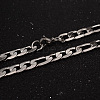 Tarnish Resistant 304 Stainless Steel Figaro Chains Necklaces and Bracelets Jewelry Sets SJEW-L430-07P-2