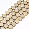 Electroplate Non-magnetic Synthetic Hematite Beads Strands G-T061-17E-1