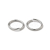 Tarnish Resistant 304 Stainless Steel Open Jump Rings STAS-J013-10x1mm-01-4