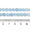 Natural Aquamarine Beads Strands G-P342-10-6mm-A-3