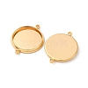 Brass Connector Cabochon Settings KK-F898-21D-G-2