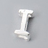 925 Sterling Silver Hollow Initial Beads STER-TAC0010-01S-I-1