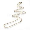 Iron Rolo Chains Necklace Making MAK-R017-75cm-AB-2