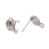 Non-Tarnish 304 Stainless Steel Stud Earring Findings STAS-P308-04P-2