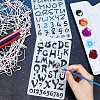 12Pcs 12 Styles PET Plastic Drawing Painting Stencils Templates AJEW-WH0165-23-4