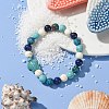 Summer Beach Turtle Dyed Synthetic Turquoise Bracelets BJEW-JB10896-01-2