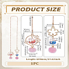 1Pc Lucky Cat Car Charm Porcelain Figurine Hanging Pendant Decorations AJEW-LP0012-17-2