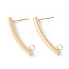 304 Stainless Steel Stud Earring Findings STAS-P308-08G-1