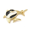 Brass Enamel Pendants KK-C110-22A-01G-2