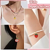 5Pcs 5 Styles Glass Seed Beaded Pendants PALLOY-CJ00126-7
